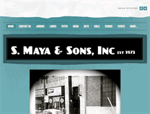 Tablet Screenshot of mayaoffprice.com